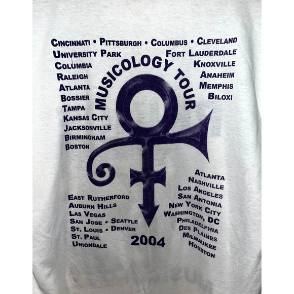 Prince Musicology Tour 2004 T-Shirt All Sport Max Weight Vintage Sz Large Unworn - Picture 5 of 12